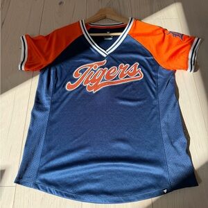[Fanatics] Navy and Orange Glittery Detroit "Tigers" Top